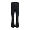 Jeans masculinos homens finos linha brilhante decoração elástica tornozelo comprimento estilo coreano temperamento moda diária simples sólido all-match S-3XL
