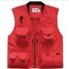 Fall-Gizmosy 2016 Many Pockets Outdoor Vest Men Pography CameramanカジュアルベストハンティングディレクターレポーターベストプラスサイズBN107B261D