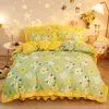 Bedding sets Kuup Duvet Cover kawaii Set Twin Size Flower Quilt 150x200 High Quality Skin Friendly Fabric 231025