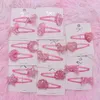 Hair Accessories 16Pcs Crystal Star Bow Cute Children Elastics Bands Hairpins Clips Headwear Barrette Baby Girls Kids