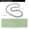 Sautoirs 12mm Punk 925 Sterling Silver Mens Y Collier Miami Cuban Link Chaîne sur le cou Hip Hop Mâle Bijoux Cadeaux 2228 pouces 231025