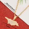 Naszyjniki wiszące stali nierdzewne moda Georgia Map Naszyjnik Złota Kolor Georgian Bindowry biżuterii