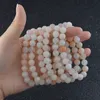 8mm Natural stone Pink Aventurine bracelet Gemstone Healing Power Energy Beads Elastic Stretch stone round Beads bracelet
