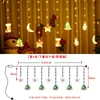 Autres fournitures de fête d'événement 110V 220V LED Ornements de lumière de Noël Guirlandes lumineuses Éclairage de rideau pour arbre de mariage Année Décor de vacances 231025