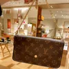 10A Wysokiej jakości multi Pochette Feliciie Designer Torby na ramię luksusowe damskie torba portfelowa Monogram Mini Card posiadacza
