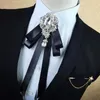 Bow Ties Men's Necktie For Men 2023 Vintage Bowtie Pajaritas Diamond Wedding Accessories Butterfly Cravate Pour Homme