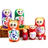 Dolls 5st Novelty Cartoon Girl Russian Wood Hesting Dolls Handmålade Matryoshka Trä hevande dockor Kids Toys Home Ornament 231024