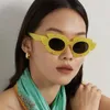 Solglasögon Fashion Cat Eye Candy Colors Women Retro Brand Designer Flower Shape Eyewear Men Trending Sun Glasses UV400