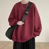 Männer Hoodies Solide Wildleder Leder Gefühl Männer Sweatshirts Große Größe Koreanischen Stil Kleidung Pullover Herbst Mode Marke Männlich