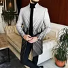 Men s Trench Coats Fashion Korean Stand Collar Windbreaker Luxury Trend Long sleeved Long Cape Single breasted Loose Casual M 4XL 231025