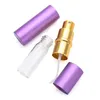 Bouteille de parfum personnalisée gratuite en gros 10 ML bouteille de parfum en verre portable vide avec étui cosmétique rechargeable en aluminium Shell Spray 231024