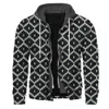 Vestes pour hommes HX mode hommes vestes 3D imprimé faux Denim poche épissage manteau hiver épaissir laminé coton chaud fermeture éclair sweats à capuche S-5XL YQ231025