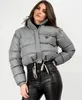 Women's Down Parkas Down Jacket Coat Designer Winter Fashion with Classic Letter Large Pocket Warm Short Cotton Direct Selling