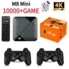 Game Controllers Joysticks M8 Mini Game Player Android 10 TV Box S905 64GB 10000 SPEL 4G WiFi HD 4K Wireless Controller Video Game IPTV 231024