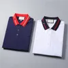 2023 hommes tricot POLO automne revers manches courtes pull rayé contraste grande chemise demi manches M-3XL242S