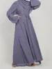 Roupas étnicas feitas à mão diamante beading ramadan eid muçulmano vestido longo abayas robe fantasia maxi francês elegante modéstia islâmica