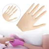 False Nails Nail Practice Hand Realistic Art Adjustable Soft Silicone Manicure Hands For Salon Beginners