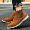 Stiefel Echtes Leder Männer Winter Schuhe 2023 Wasserdicht Für High Top Sneakers Luxus Schuhe Casual Motorrad