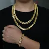 Hänge halsband mode hip hop män halsband kedja guld fylld trottoark kubansk lång länk choker manlig kvinnlig collier smycken 61 cm 71cm222x