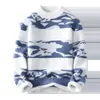 Мужские свитера Свитера мужские Зимняя мода утепленный свитер в корейском стиле мужские свитера осень Мужские шерстяные пуловеры полный размер S-3XL231023