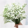 Decoratieve Bloemen Kransen Kunstmatige Baby Adem Bloemen Gypsophila Plastic Voor Thuis Decoratieve Diy Bruiloft Decoratie Nep F Dhb5S