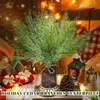 Christmas Decorations 25Pcs Artificial Pine Branches Simulation Green Plant Pine Leaves Christmas Picks Decoration for 2024 Navidad Home DIY Decor 231025