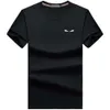 T-shirt a mezza manica con ricamo Little Monster, design di lusso Fends FF, classico da uomo in cotone, girocollo, alla moda