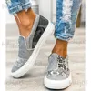 Kledingschoenen Dames Canvas Schoenen Mode Snake Gedrukt Luxe Gladiator Flats Schoenen Ronde kop Casual damesschoenen Dames Sneakers Zapatos T231025