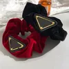 Flannel Girl Hair Ring Letter Triangle Elastic Rubber Bands Hairbands Ponytail Holder Hair Ties Fashion Women Hairpin Luxury Designer Girls Hair Accessories