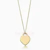 Collier coeur pendentif colliers concepteur pour femmes trèfle bijoux de mode femme chaîne en argent bijoux anniversaire cadeau de noël fête de mariageuk4y