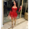 Women's Blouses Women's 2023 Women's Suit Strapless Mesh Stiching Full Sleeve Long Coat Tops And Biker Shorts Spring Tracksuit