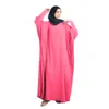 Etnische kleding Jilbab moslimvrouwen maxi-jurk Eid Abaya Ramadan Islamitisch gebedskledingstuk Saoedi-Arabische gebedsjurken Bescheiden Jalabiya Kaftan