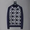 Ull Autumn Mens tröja broderi långärmad män kvinnor hoodie streetwear stickad brev pullover designer smal sport mode ss