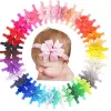 Cute Bow Tie Headband Hair band DIY Handmade Grosgrain Ribbon Elastic Hairband Baby Kids Hair Accessories 30 Colors ZZ