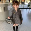Jacken Mädchen Baby Kinder Mantel Jacke Outwear Baumwolle 2023 Formale Frühling Herbst Mantel Top Hohe Qualität Uniformen Kinder Kleidung