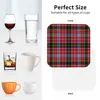 Masa Paspasları Aberdeen İskoçya Bölgesi Tartan Coasters Kahve Deri Placemats Cup Sofra Terimleri Dekorasyon Aksesuarları Ev için