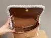 Lamb Hair Suede kettingtas Women Fashion Shopping Satchels Schoudertassen Hobo Handtas Crossbody Messenger Bags Flap Luoluo Wallet Luxe Designer Portemonnees Takken