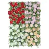 Decoratieve Bloemen 1 stks Kunstmatige Wandpaneel 3D Bloem Achtergrond Faux Rozen Voor Feest Bruiloft Bruids Douche Outdoor Decoratie
