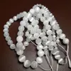 Natural Cat Eye Luster White Selenite Loose Round Stone For Jewelry Making DIY Bracelet 6 8 10MM Handmade Spacer Beads218S