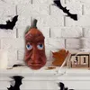 Têtes de citrouille d'horreur 3D pour Halloween, fleurs décoratives, accessoires de décoration réalistes et sûrs en résine, fournitures de décoration pour le visage et la maison