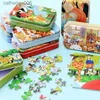 Puzzles Montessori Baby Toys 60 Pieces Wooden Puzzle Toys Children Cartoon Animal Vehicle Wood Jigsaw Educational Toys Kids Xmas GiftsL231025