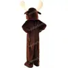 2024 Performance Brown Deer Costumes De Mascotte Carnaval Hallowen Cadeaux Unisexe Adultes Fantaisie Jeux Tenue Vacances Publicité Extérieure Costume Costume