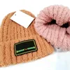 Nouvelle mode enfants garçons filles crâne bonnet chapeaux mode hiver laine mélange tricot casquettes bébé fille garçon Sport Style lettre