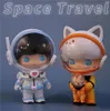 صندوق الأعمى الأصلي DIPOO Space Travel Pop Mart Box Figure عيد ميلاد هدية طفل قصة قصة حيوانات الأشكال 231025