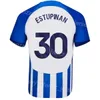 2023-24 FC Club Team Soccer 9 Joao Pedro Jerseys 13 Brutto 30 Estupinan 11 Gilmour 28 Ferguson 22 Mitoma 7 mars Fotbollskjorta Kits enhetlig namn Nummer Bulaidun