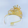 Haarspeldjes Haarspeldjes ZANLLOY Vrouwelijke Kroon Kristal BrideCrown Tiara Verjaardag Jubileum Decoratie Gelukkig Feestartikelen 231025