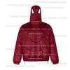 2023 Autumn/Winter Design American Street Spider Embroidery Versatile Small and Popular Hooded Thickened Coat Cotton Coat for Men and Women