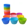Cupcake 7Cm Sile Cake Cup Round Shaped Muffin Cupcake Baking Molds Home Kitchen Cooking Supplies Decorating Tools Drop Delivery Dhe7Q