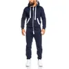 Men's Tracksuits ZOGAA Brand Men Tracksuit Autumn Spring Casual Sportswear Bodysuit One Piece Sweat Suit Set Solid Outfits Se306Z