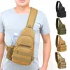 Torby na zewnątrz Wojskowe Torba na ramię 800D Oxford Tkanina klatki piersiowej Molle Nylon Army Trekking Crossbody for Men Camping 231024